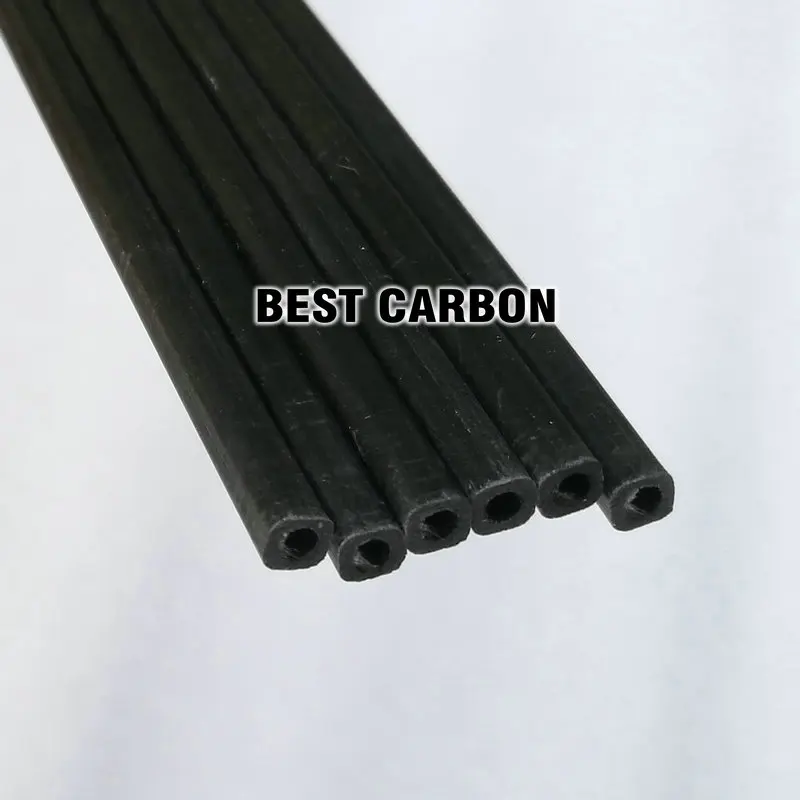 5 шт. квадратных Пултрузионных трубок из углеродного волокна 3,5 мм x 2,2 мм x 1000 мм
