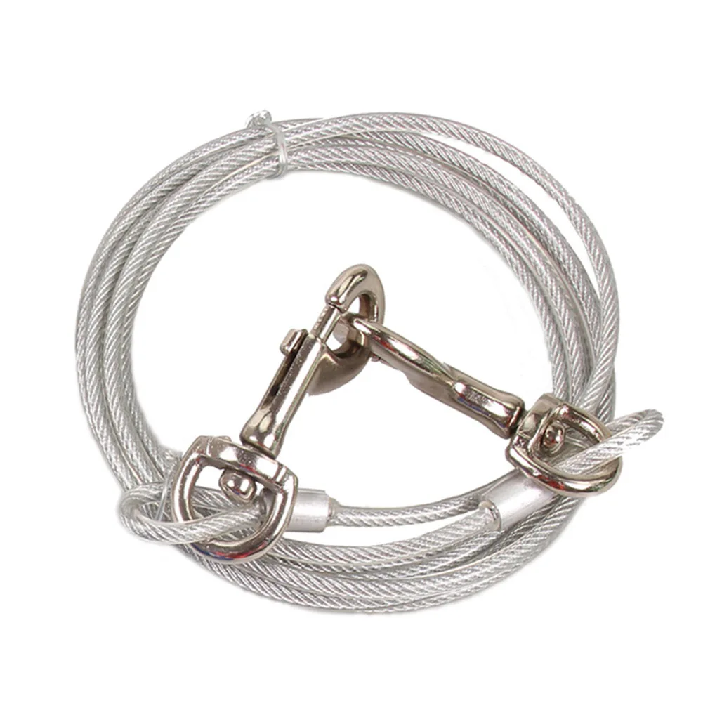 Поводок для домашних животных спиральный трос двора кемпинга на открытом