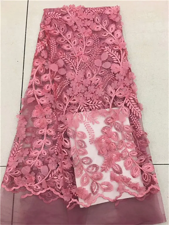 N2017 Latest African French Lace Fabric High Quality Tulle For Wedding.New french lace fabric red!ddp-5-1 | Дом и сад