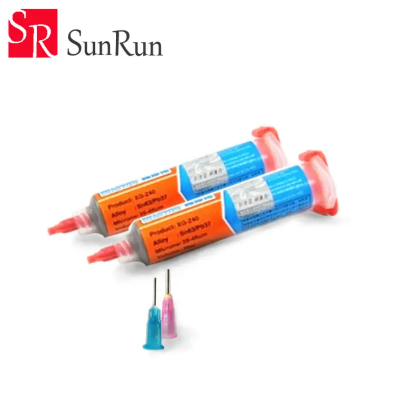 

Newest 2Set/Lot 10CC Solder Paste Flux XG-Z40 with 2PCS Free Needle Heads