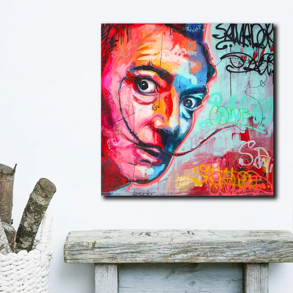 Картина большого размера в стиле поп-арт Сальвадор Дали 2 холст художественные