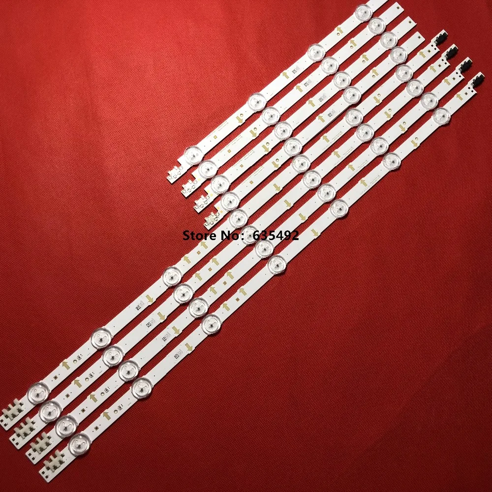8 шт. светодиодная подсветка полосы для Samsung 43 дюйма UA43J5088ACXXZ S 5J55 FL R4 L7 LM41 00117X