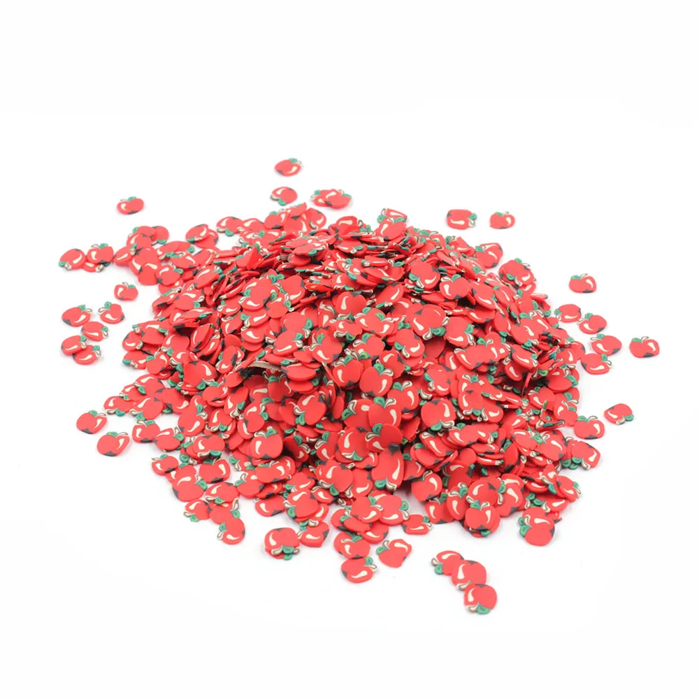 1000 шт./пакет Фрукты Fimo игровое тесто ломтики дополнение, Чарующее ювелирное пушистый Slime Сделай Сам полимера прозрачный глины декоративная обсыпка игрушки Шпатлёвки нейл-арта