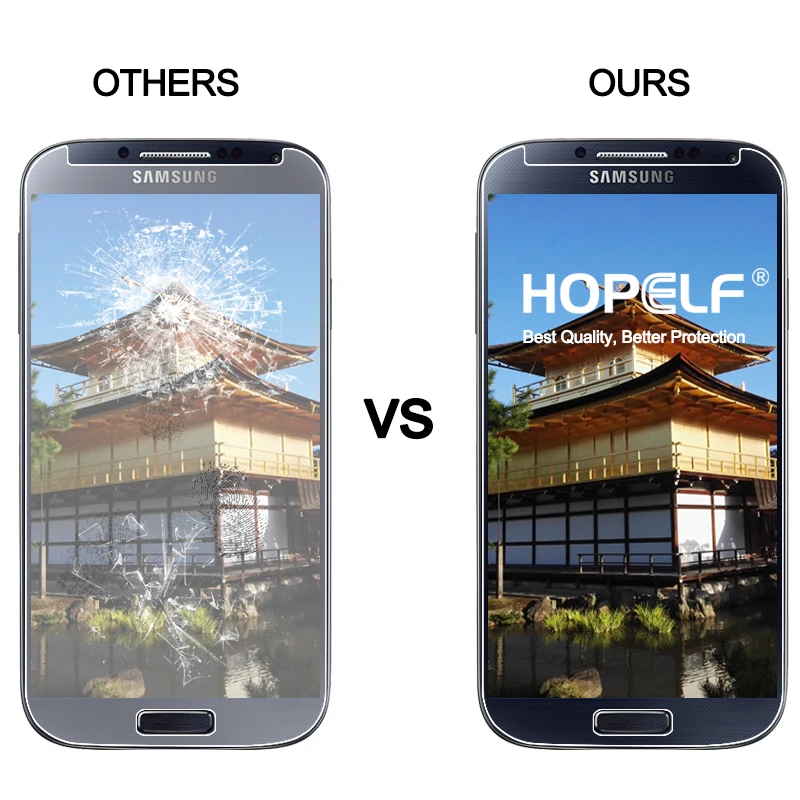 Закаленное стекло HOPELF для Samsung Galaxy S4 2 шт. Мини Защитная пленка экрана Mini