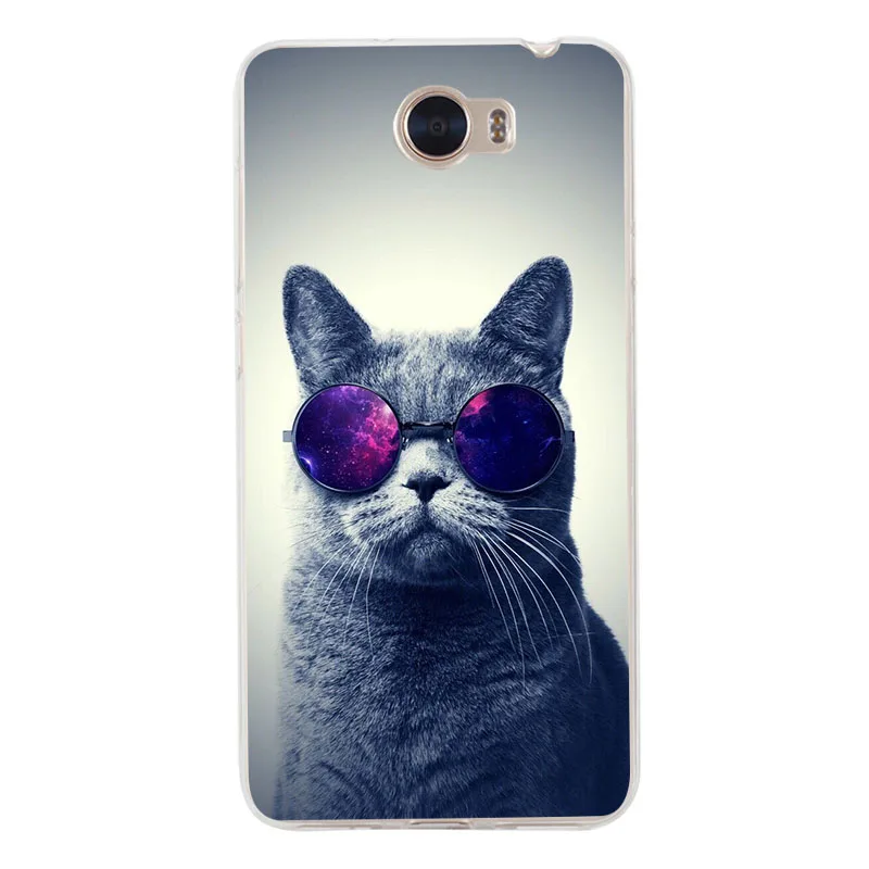 Fashion Phone Case For Huawei P10 lite Y5 2017 Y6 II Pro Y7 Nova2 Plus Mate 9 10 P8 P9 Lite Honor 6A Cat Coque Back |