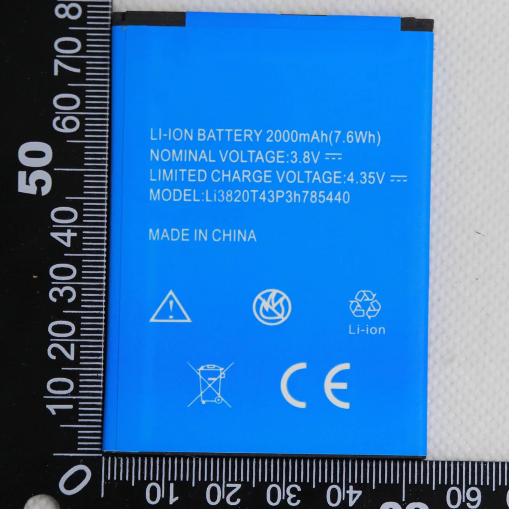 Аккумулятор 3 8 в 2000 мАч Li3820T43P3h785440 для ZTE Blade L370 / L2 Plus мобильный телефон | Мобильные