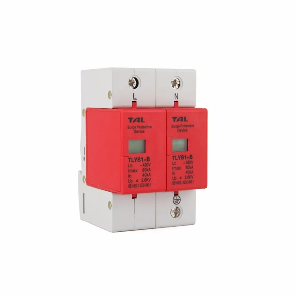 Устройство для защиты от перенапряжения Φ 40KA ~ 80KA 275V 385V 420V AC Spd устройство дома
