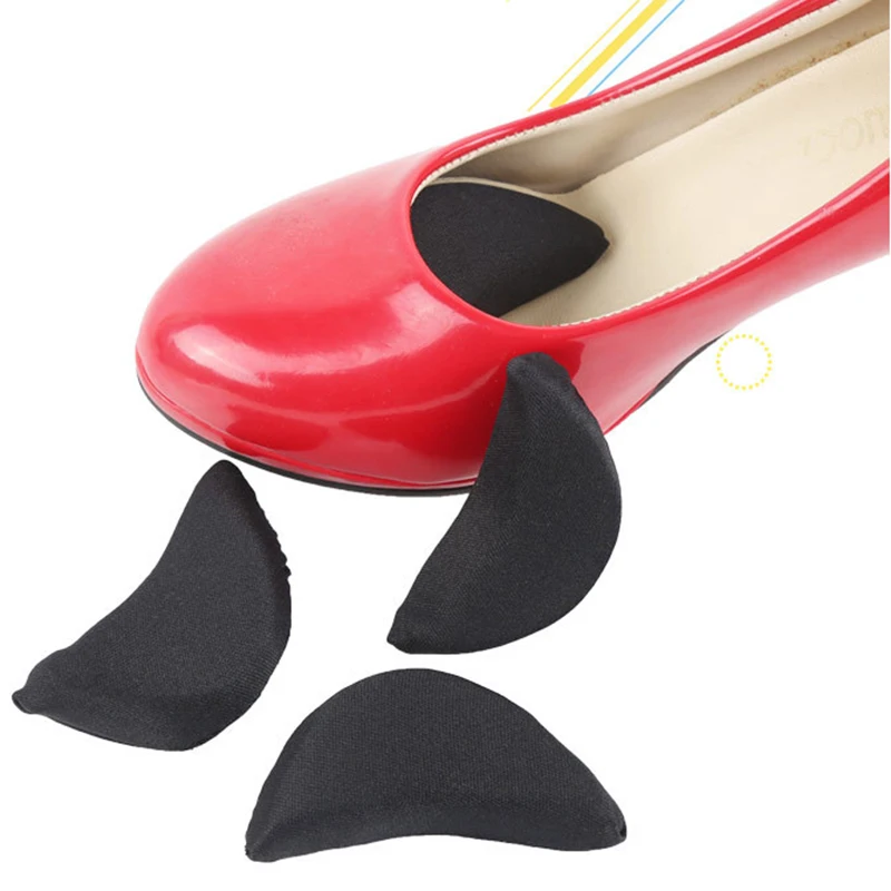 

1Pair Women Sponge Forefoot Insert Toe Plug Half Forefoot Cushion Anti-pain Big Shoes Toe Front Long Top Filler Shoes Adjustment