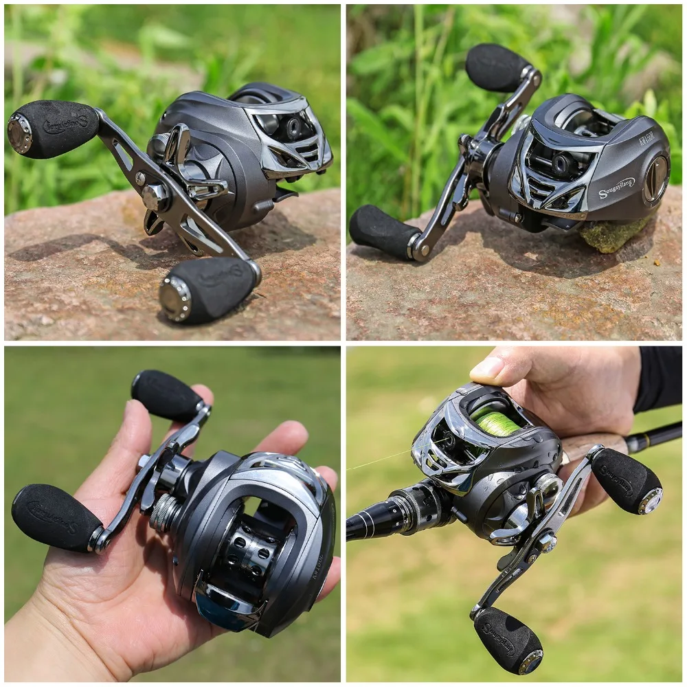 Sougayilang Baitcasting Рыболовная катушка левая/правая рука литье 11 + 1BB Карп катушки