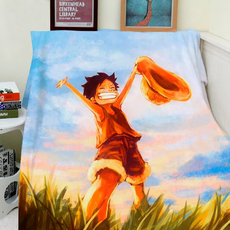 Фланелевое Флисовое одеяло на заказ 150x200 см аниме цельное покрывало для дивана