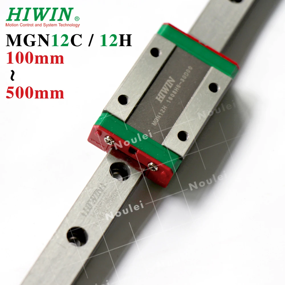 HIWIN MGN12 линейный направляющий рельс 400 мм 500 300 м 200 150 с MGN12H MGN12C скользящий блок для
