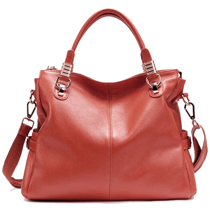 Classic Fashion Leather Women handbag Natural Cowhide Shoulder Messenger Bag Handbag For Ladies Europe Style Hot Sale Bags | Багаж и сумки