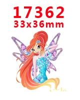 PR-17362 Принадлежности для рукоделия с изображением героев мультфильмов плоские с обратной стороны плоские смолы 30 штук. PR-16737-17827 - Цвет: PR-17362