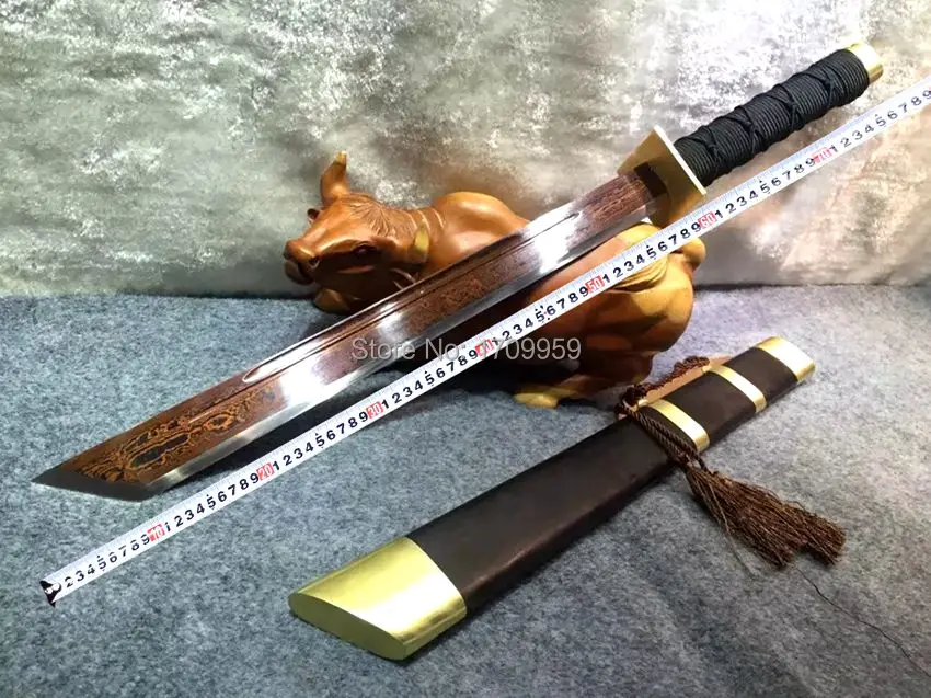 Китайский боевой меч WuShu из династии Цин Императорская гвардия да Дао острый нож