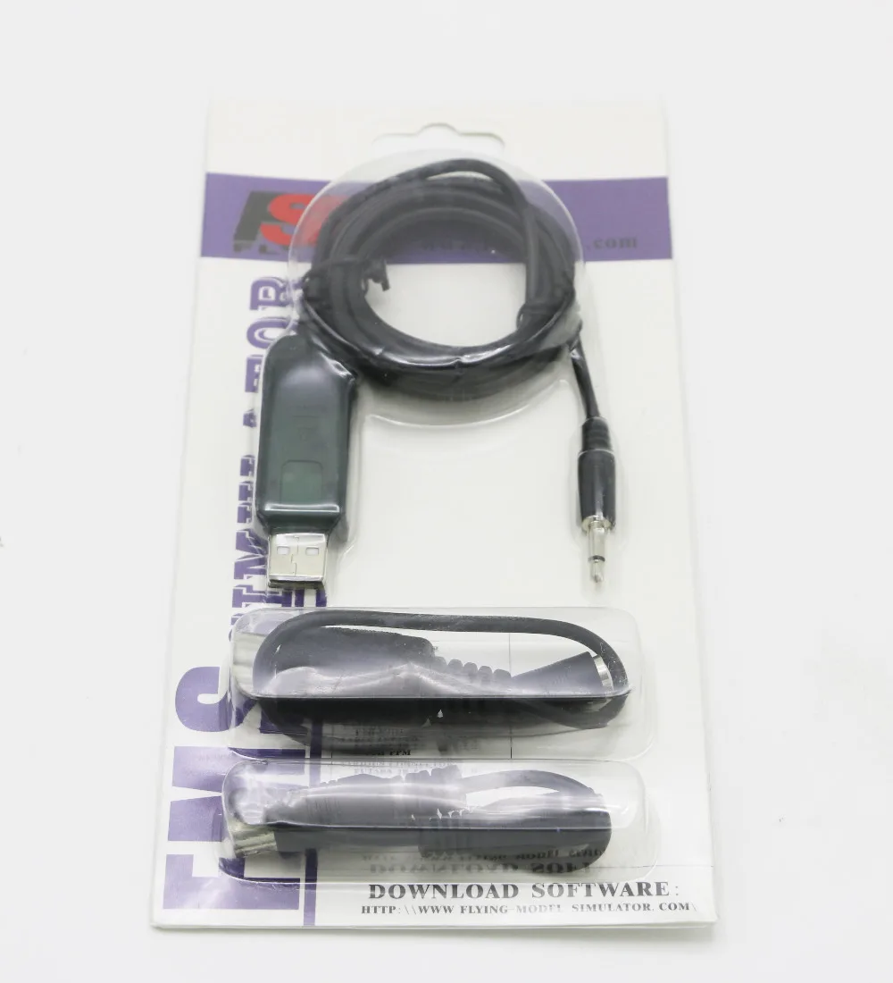 Flysky FS SM100 RC USB симулятор полета с FMS кабелем контроллер вертолета 2 4G|Детали и