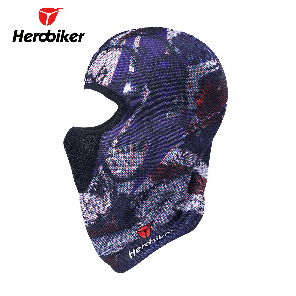 Маска HEROBIKER мотоциклетная для лица Балаклава маска летняя тактическая шлема