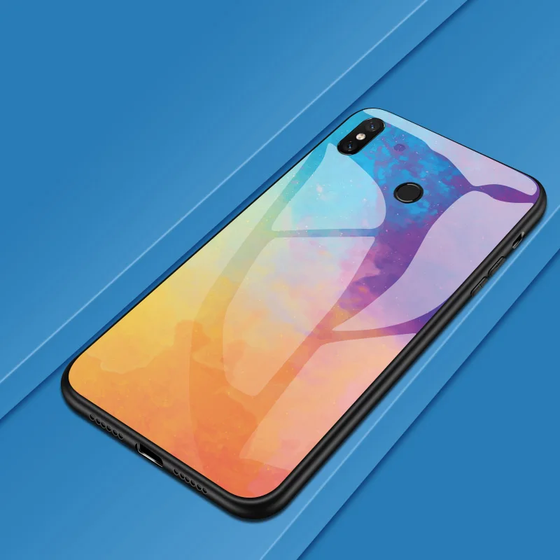 Pattern 02 Для спортивной камеры Xiao mi Red mi 7 5 плюс K20 S2 Note 4 4X5, 6, 7, 8 Pro красочные Стекло крышка чехол для телефона для Xiaomi mi 8 9 SE 9T A1 A2 Lite Coque - Цвет: Pattern 02