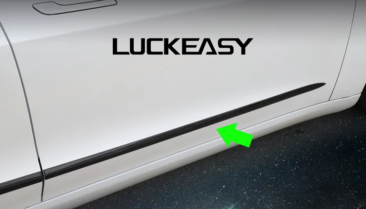 LUCKEASY автомобиль из нержавеющей стали отделка хвоста для Tesla модель 3- хвост ворота Отделка 1 компл