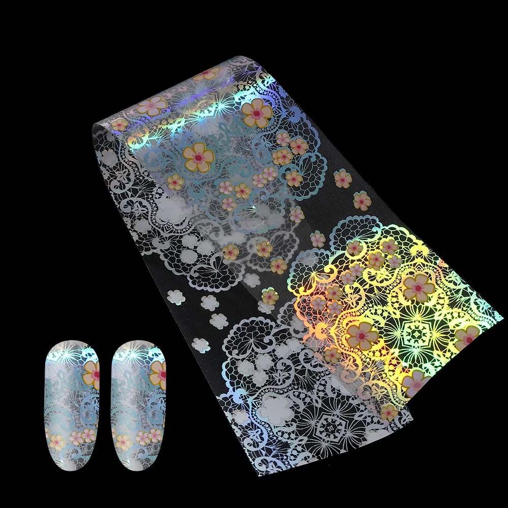 16 листов декоративных наклеек для лака сделай сам романтическая Фольга ногтей