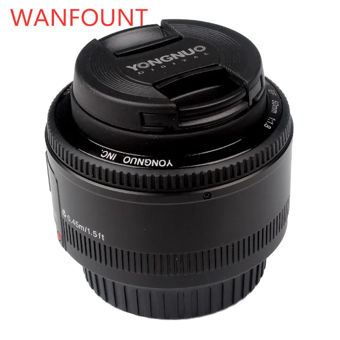 Объектив YONGNUO YN50mm F1.8 YN EF 50 мм объектив YN50 апертура с автофокусом для зеркальных