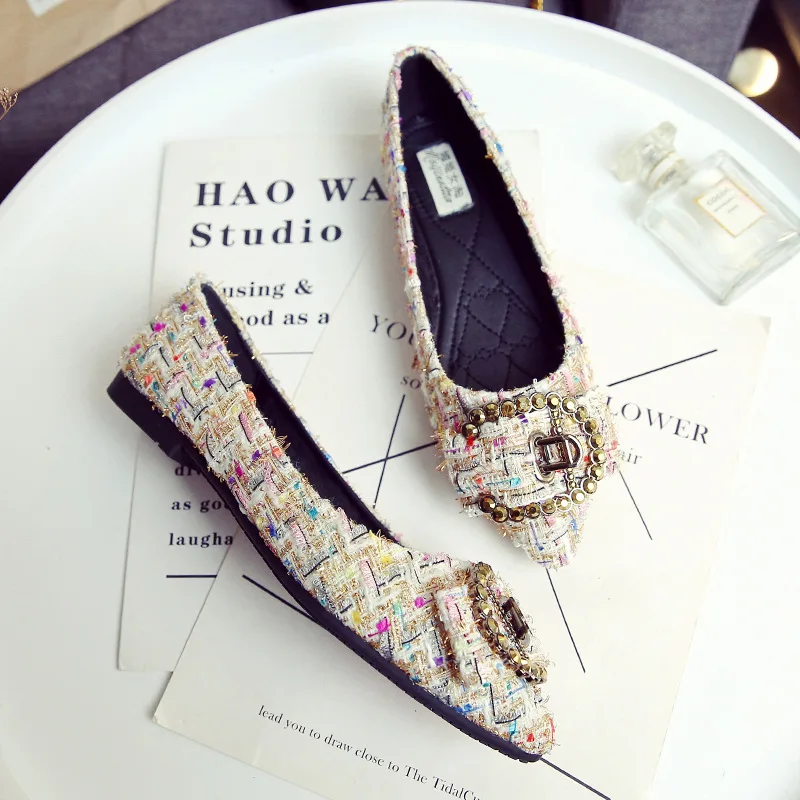 Обувь из флока обувь с пряжкой buckle strap flats Женская брендовая дизайнерская