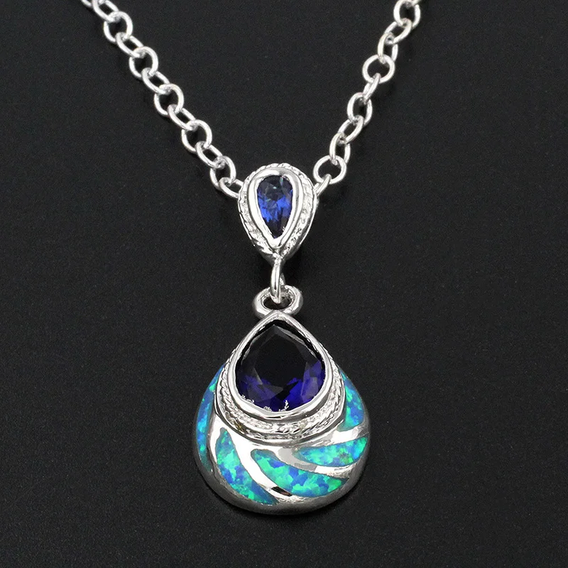 HERMOSA Jewelry Fire колье с опаловой подвеской Бесплатная доставка Распродажа HS0059P|fire