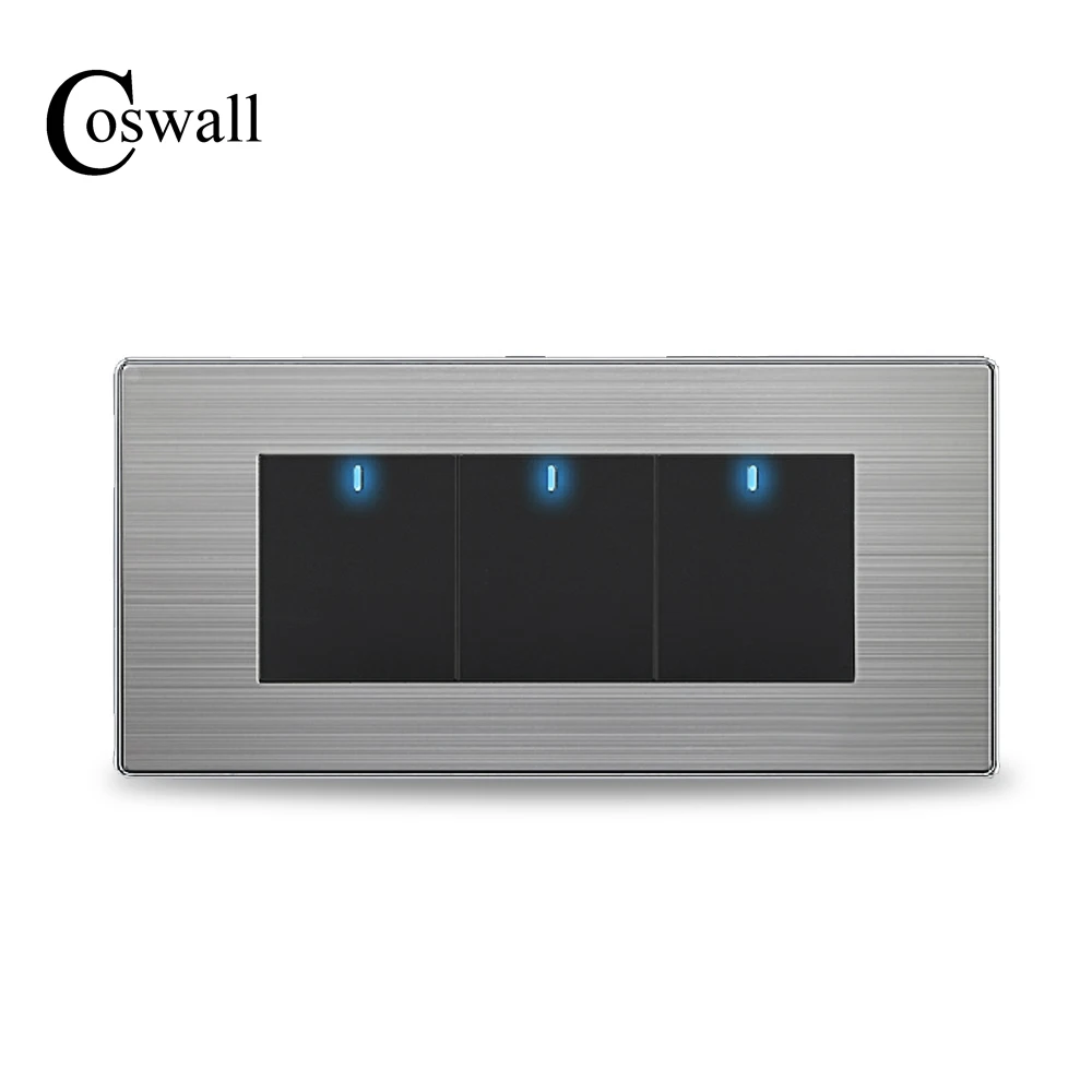 Настенный светильник COSWALL 3 Gang 2 Way переключаемый с светодиодный индикатором