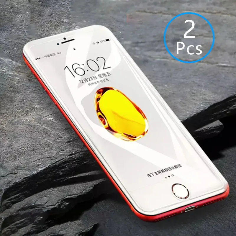 Закаленное стекло для Iphone 6 s plus S S6 2 шт. защитное защита экрана защитная пленка