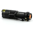Новый миниатюрный фонарик 2000 люмен CREE Q5 фонарь фонарик AA14500, ффонарь с регулируемым фокусом, водонепроницаемый уличный фонарик