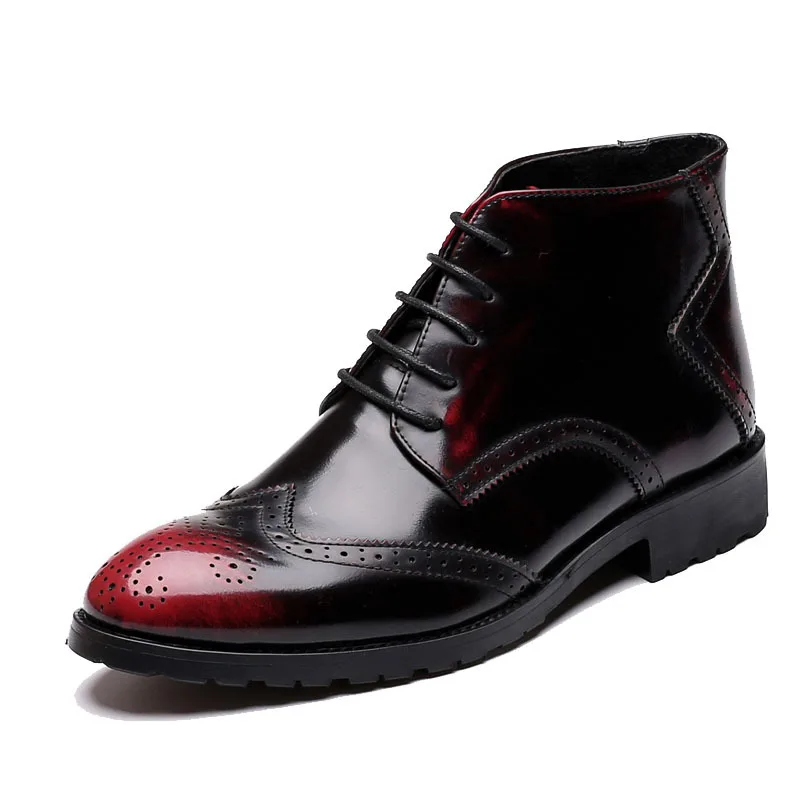 Мужские ботинки Martin из искусственной кожи на шнуровке Винтажные высокого