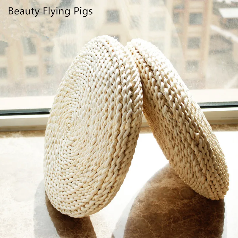 Татами футон подушка для медитации утолщенная йога круг кукурузная шелуха