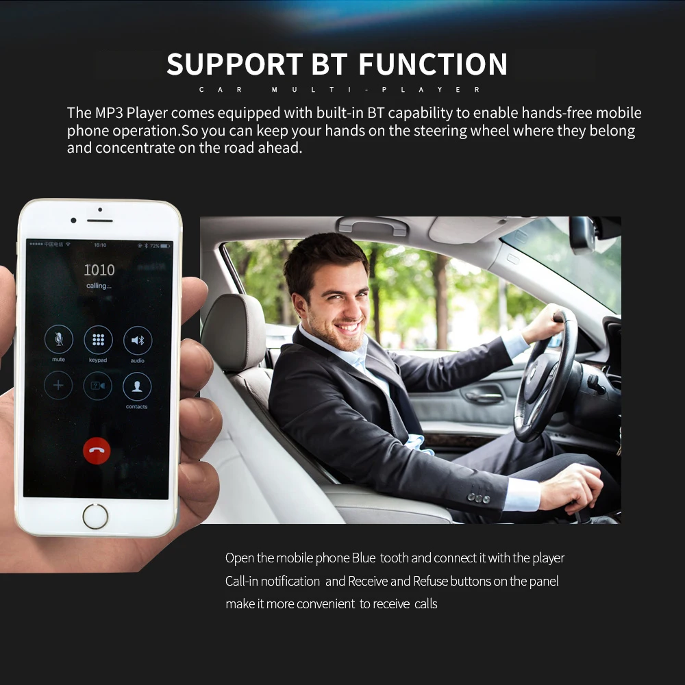 Универсальный беспроводной автомобильный FM стерео радио MP3 медиаплеер цифровой