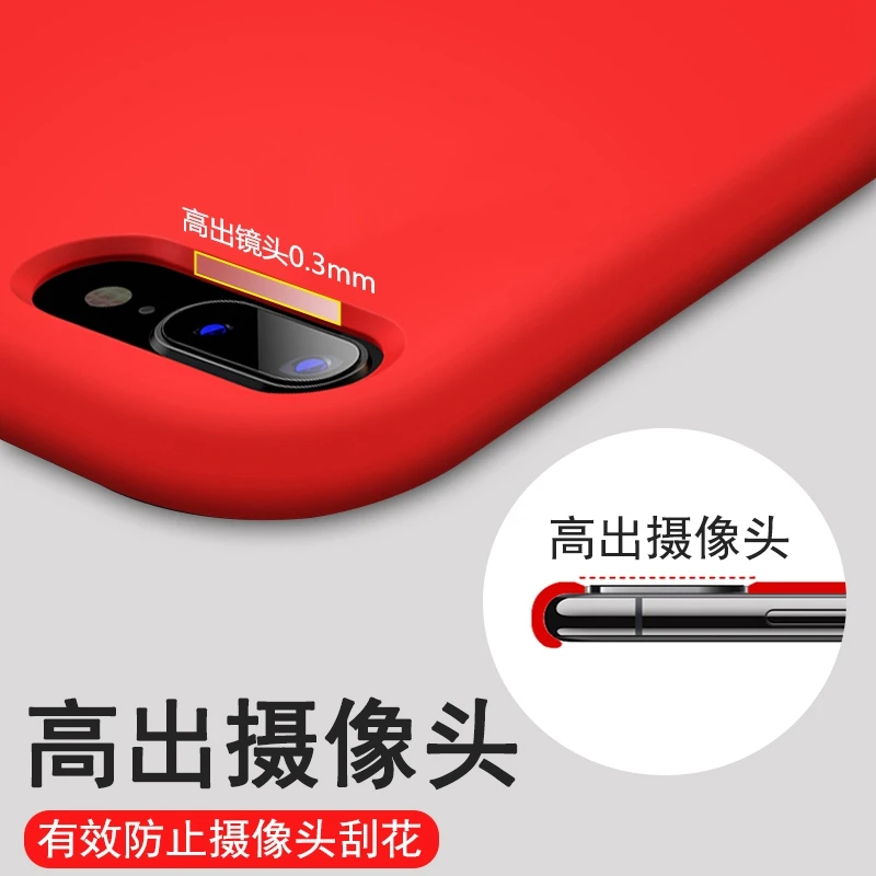 Liquid Silicone Phone Case for XiaomI 8 8SE Mi9 SE Mi8 Lite 6X Back Cover Soft Plain Cute Protect Cases Covers | Мобильные телефоны