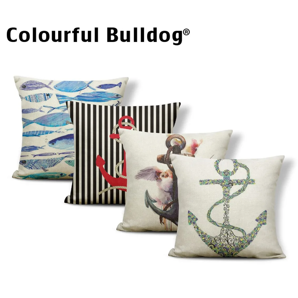 

Наволочка для подушки с изображением русалки и якоря, наволочки с геометрическим рисунком, роскошные наволочки для подушек для отдыха и дом...