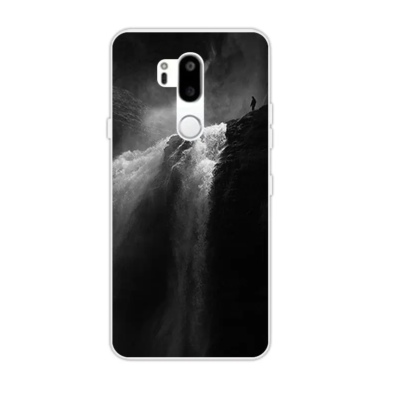 Силиконовые чехлы для Coque LG G7 задняя крышка 6 1 "Мягкий Роскошный ТПУ Fundas ThinQ