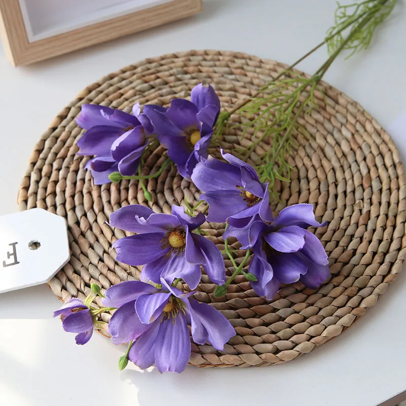 Purple Nordic классический мини цветок гортензии мяч Комплект Шелковый Искусственные цветы для дома Свадебные украшения искусственные цветы - Цвет: Purple