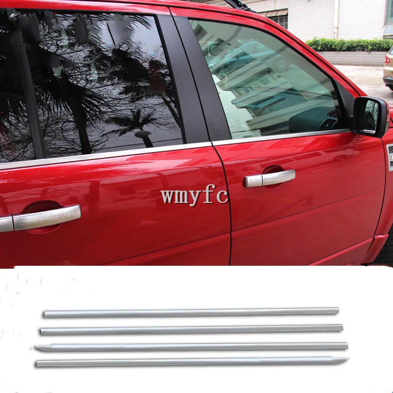 

For Land Rover Freelander 2 2008-2015 304 Stainless Steel Window Sequins Door Trim StripAccessories Car Styling Set of 4pcs