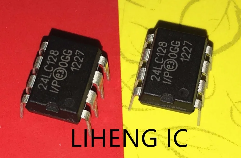 100% новый и оригинальный 24LC128 I/P DIP8|Запасные части| |