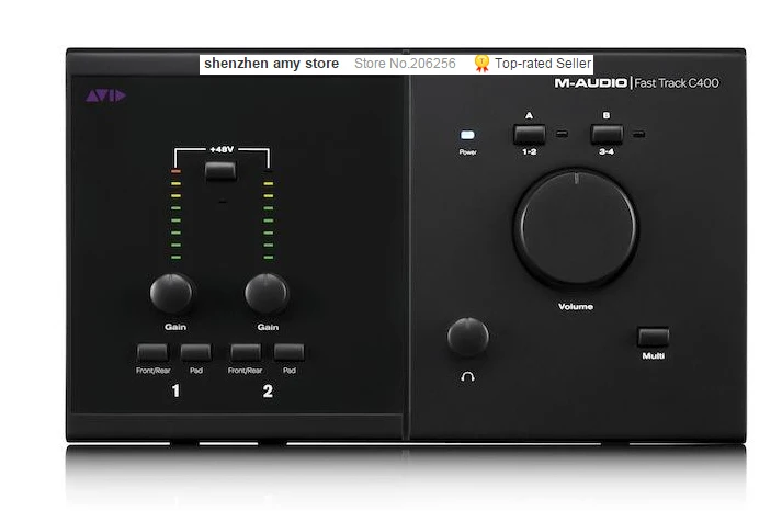 M-AUDIO Быстрый трек C400 аудио интерфейс 4 входа и 6 выход usb звуковая карта и розничная упаковка