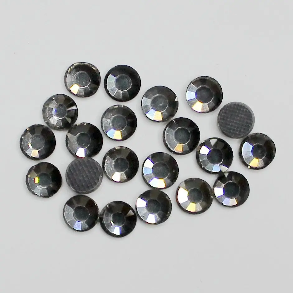 Серое страз DMC железные Стразы для аксессуаров одежды круглые стеклянные стразы