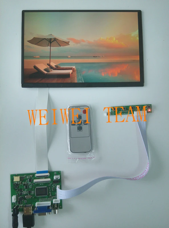 10,1 дюймов ips для Raspberry Pi монитор 1280(RGB)* 800 TFT EJ101IA-01G HD lcd с пультом дистанционного управления hdmi 2AV VGA для Banana pi