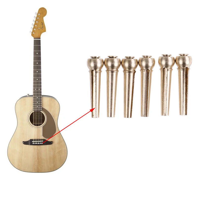 Чистый Медь латунные элементы для гитары порожка Струны ногтей комплект