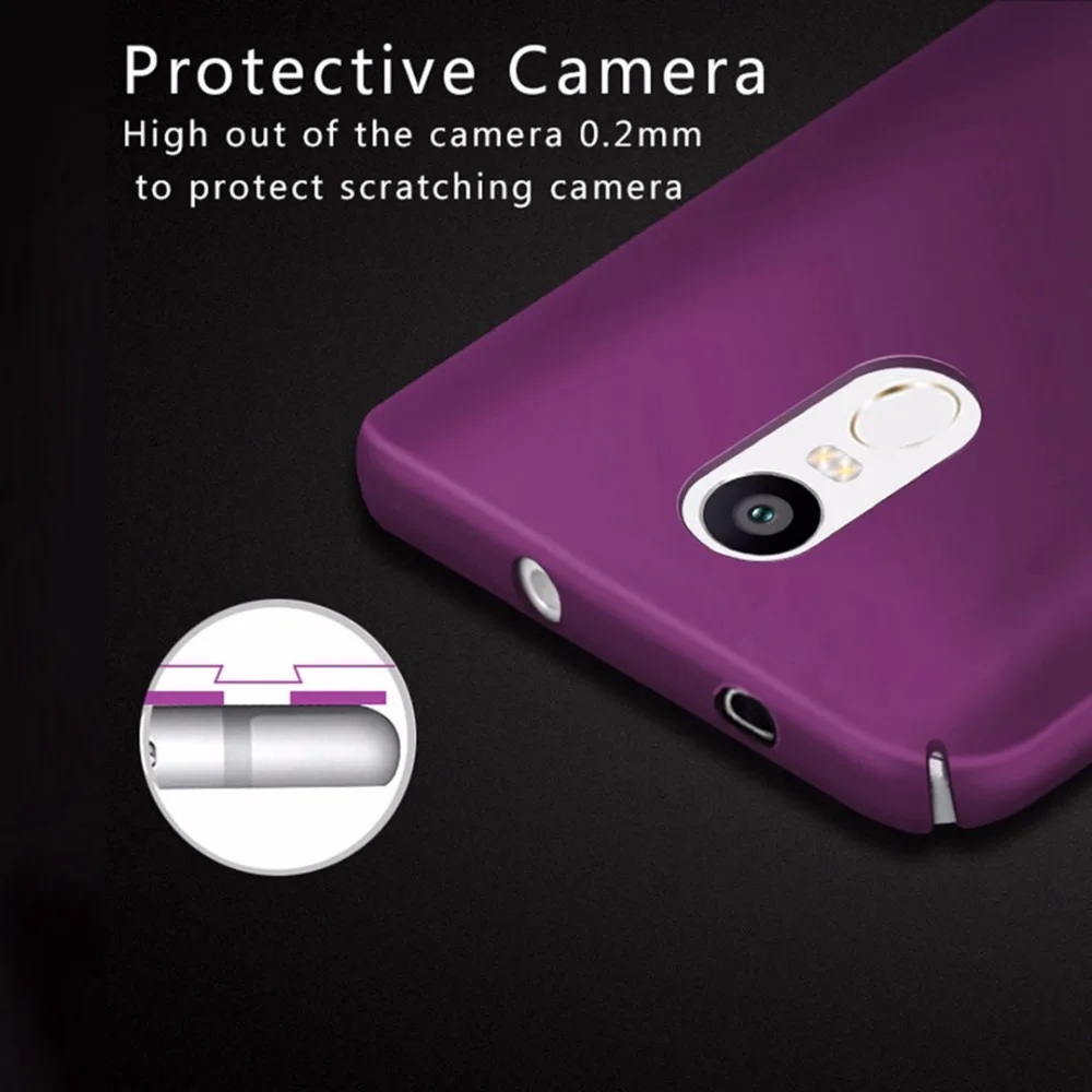 Luxury Frosted Hard Case For Xiaomi Redmi Note 3 4 4X 5A Pro Prime Cover Global Phone Bag Cases | Мобильные телефоны и