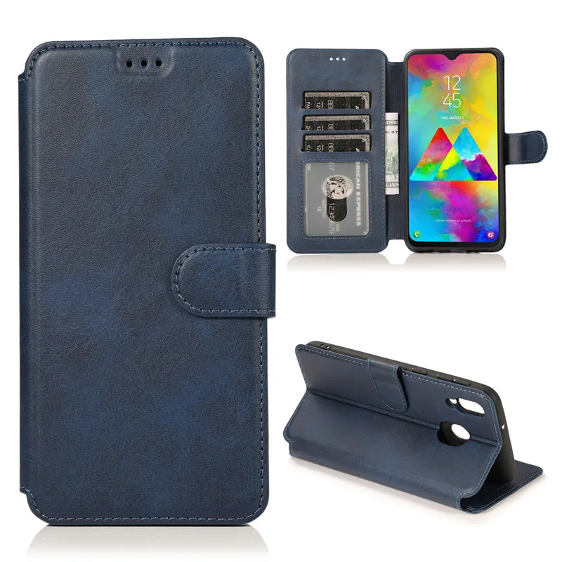 Для samsung galaxy M10 M105 M20 M205 M30 M305 A40S M305F чехол из искусственной кожи с откидной крышкой