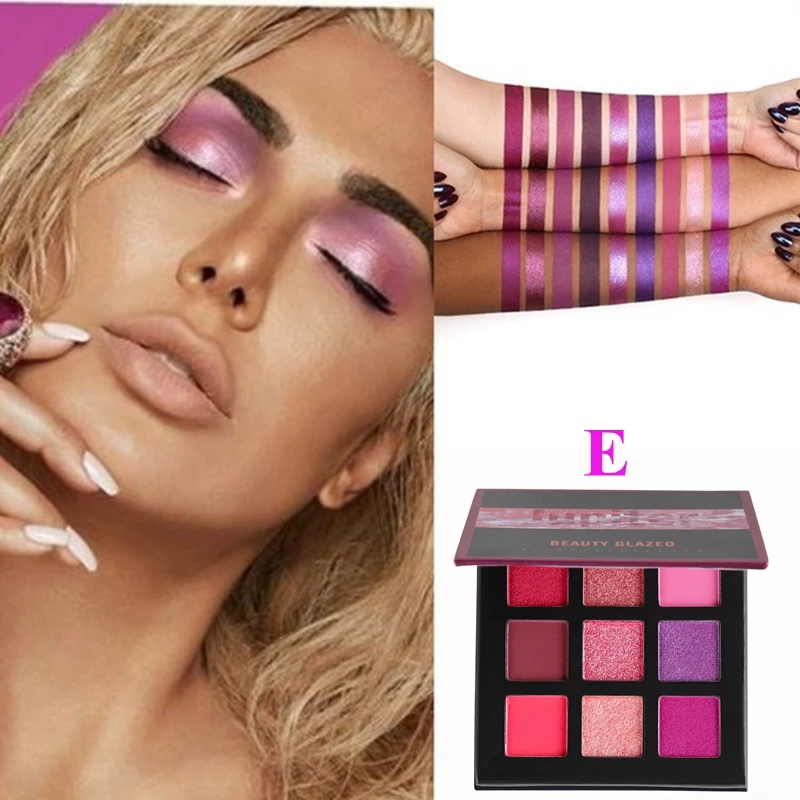 Beauty Glazed 9 цветов блестящие тени для макияжа Палитра матовые мерцающие