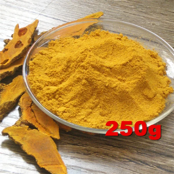 250g Куркума корень куркумина порошок органические специи Куркума Лонга - Цвет: 250g