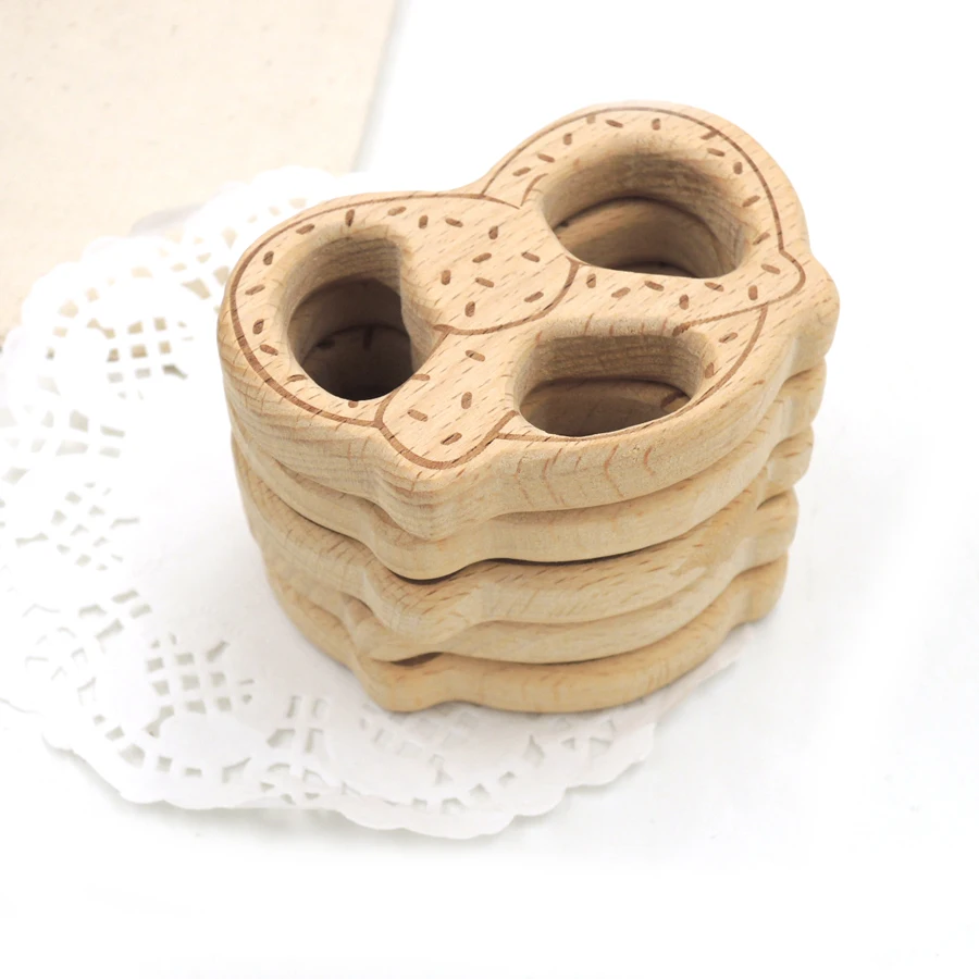 10 шт. деревянные печенья прорезыватели жевательные игрушки для кормления