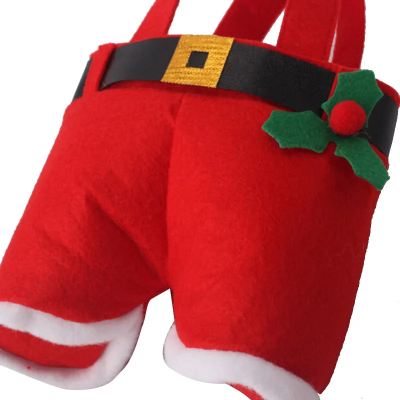 4 шт. красный Рождественский подарок Подарочная сумка Санта-Клаус Декор Конфеты
