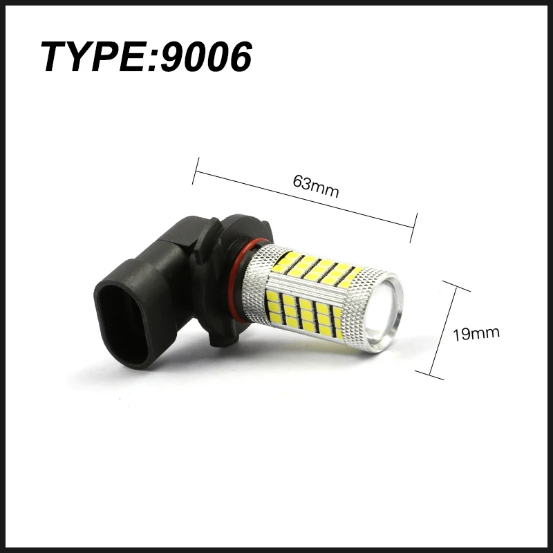 1 шт. DC 12V H4 H7 H8 H11 9005 9006 2835 63 светодиодный 6000 К автомобиля проектор противотуманная