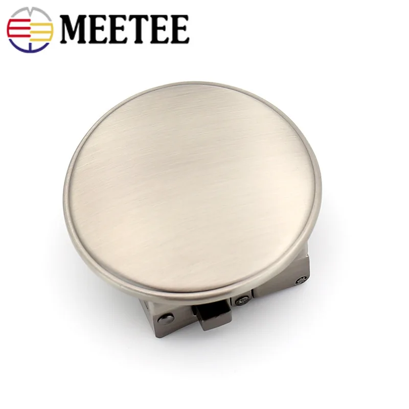 Meetee 1 шт., 33/38 мм, нержавеющая сталь, деловая зеркальная поверхность, плоская пряжка для ремня, сделай сам, пряжка для ремня, Bewing, гладкая Пряжка, аксессуар ZK712